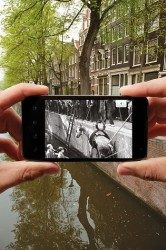 Street Museum NL scanner over de gracht