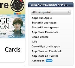 itunes nieuw knopje