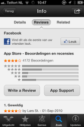 App Store reviews