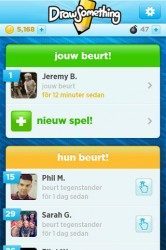 Draw Something Nederlandse interface