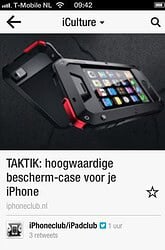 Flipboard Nederlandstalige iCulture-feed iPhone