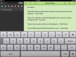 Just Type iPad notitie tekstverwerker header