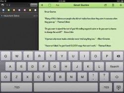 Just Type iPad notitie tekstverwerker header