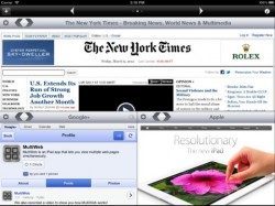 MultiWeb iPad meer websites tegelijk header