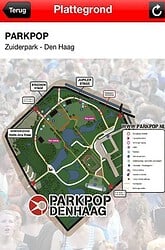 Parkpop plattegrond iPhone