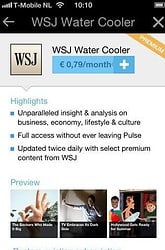 Pulse News iPhone iPod touch WSJ Water Cooler