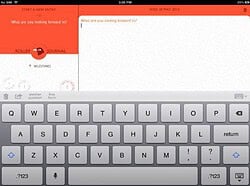 Roller Journal iPad dagboek-app header