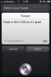 Siri iOS 6 social media