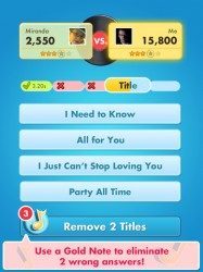 Song Pop iPad nummer kiezen