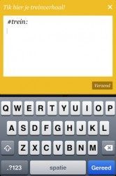 Treinverhalen zelf tweet schrijven