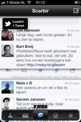 Twittelator Neue nieuwe laadbalk