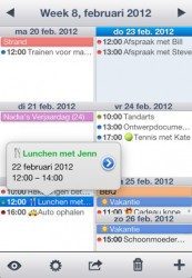 Week Calendar 5.0 iPhone weekschema