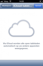 iOS 6 Safari iCloud tabbladlijst