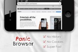 Panic Browser geen geschiedenis