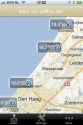 StrandweerApp temperatuur iPhone