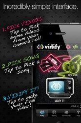 Vidify instructiescherm