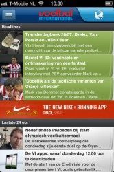 Voetbal International nieuws