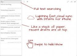 Drafts for iPad documenten