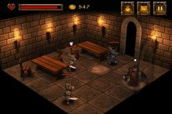 Dwarf Quest gevecht in de kerker iPhone