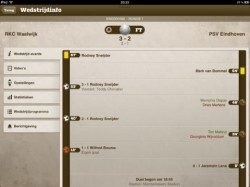 Live Score Addicts wedstrijdverloop