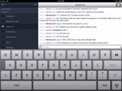 Palavar IRC-chatten iPad
