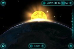 Solar Walk zonsopgang op Aarde