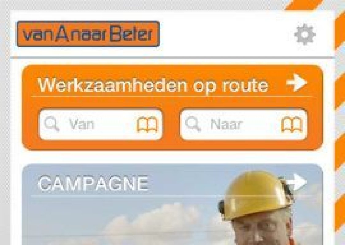 Van A naar Beter: krijg wegwerkzaamheden gepusht op je iPhone