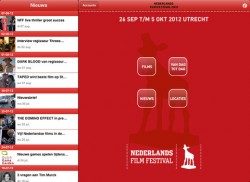 NFF 2012 hoofdmenu