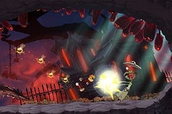 Rayman Jungle Run donkere grot