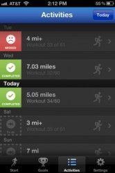 RunKeeper activities aankomend