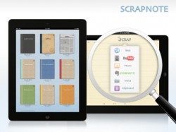 Scrapnote iPad-app header