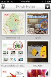 Skitch notes overzicht iPhone