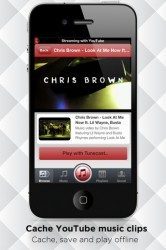 Tunecast YouTube-nummers opslaan iPhone