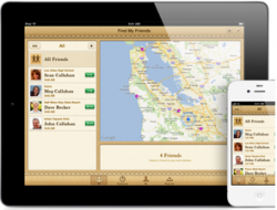 Zoek mijn vrienden grote iOS 6 updates