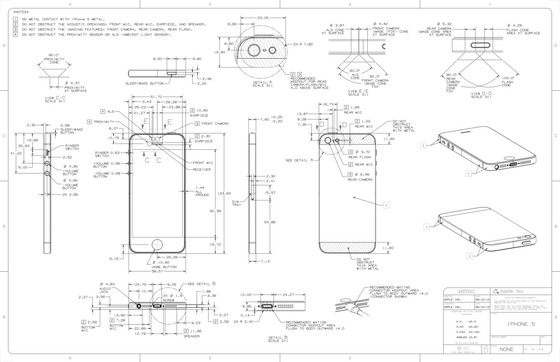 iPhone 5 tekening