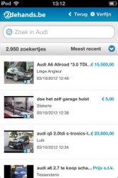 2dehands.be zoekopdrachten Audi