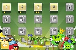 Angry Birds Bad Piggies menu