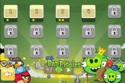 Angry Birds Bad Piggies menu