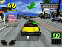 Crazy Taxi tegen het verkeer in screenshot