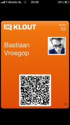 Klout Passbook