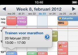Week Calendar 5.1 iPhone nieuwe functies agenda-app