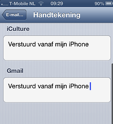 iOS 6 handtekeningen