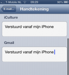 iOS 6 handtekeningen