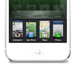 iPhone 5 multitask concept