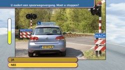 VW Rijbewijs spoorwegovergang vraag