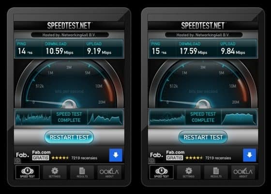 wifi test snelheid 5ghz