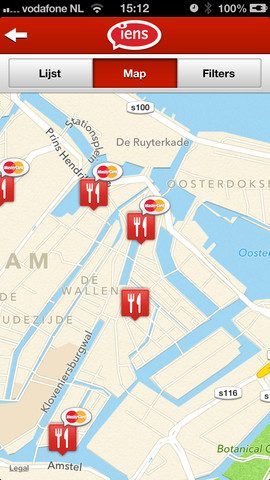 IENS.nl locaties op kaart