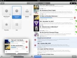 Instacast podcast-app iPad