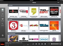 TuneIn Radio vernieuwd op iPad