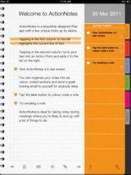 ActionNotes screenshot